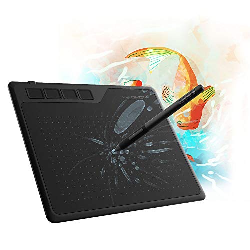 GAOMON Mesa Digitalizadora Tablet gráfico S620 15 x 10 polegadas com caneta passiva 8192 4 teclas expressas para desenho digital e OSU e ensino online - para Mac Windows Andorid OS - 1