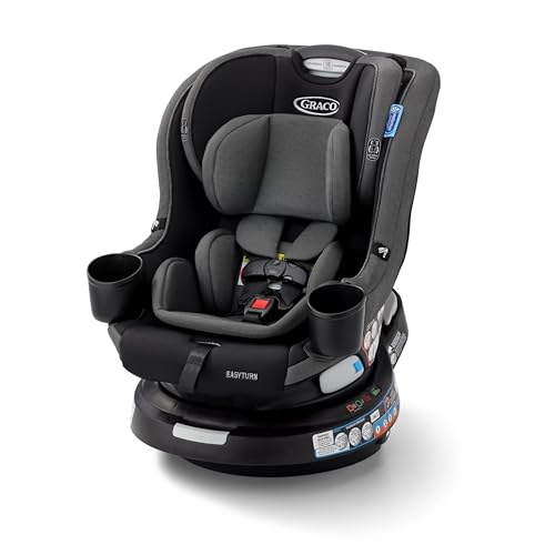 Graco Cadeira Infantil para Carro EasyTurn™ com Giro 360° 2 em 1 com Sistema LATCH, Cyran, Preto - 1
