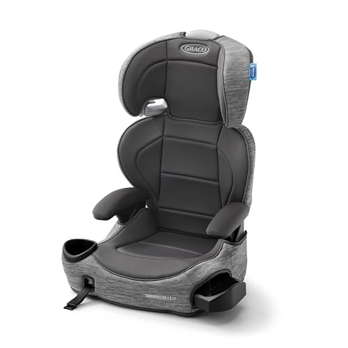Graco Cadeira Infantil para Carro TurboBooster® 2.0 LX com Sistema LATCH, Gannon, Cinza Mescla - 1