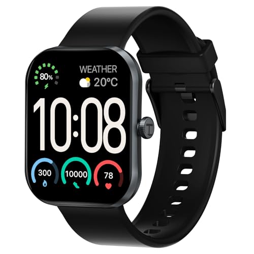 HAYLOU S6 Relógio Inteligente para Homens e Mulheres,Tela HD de 2,01",Bluetooth Telefone Chamada,127 Modos de Treino,IP68 à Prova d‘Água Relogio Smartwatch