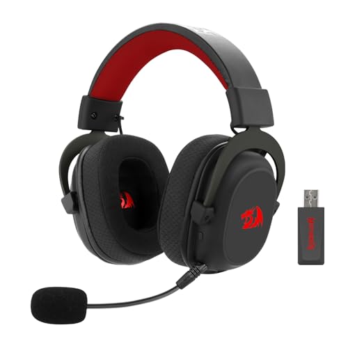 Headset Gamer Redragon Zeus Pro Preto Sem Fio 7.1 H510-PRO - 1