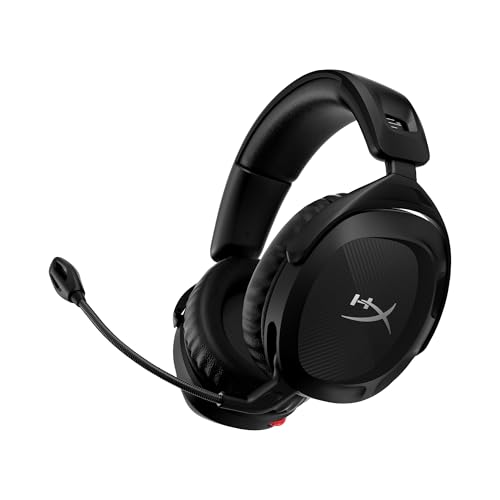 Headset Wireless HyperX Cloud Stinger 2 – Áudio Espacial DTS, Conexão 2,4 GHz, Bateria 20H, Conforto HyperX, Microfone Dobrável, Para Jogos e Streaming, Preto (676A2AA) - 1