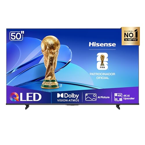 Hisense Smart TV UHD 4K QLED 50" Polegadas 50Q6QV com HDR10+, Dolby Atmos, Sports Mode, Game Mode Plus e Compatível com Alexa - 1