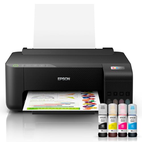Impressora Epson EcoTank L1250 - Tanque de Tinta Colorida, Wi-Fi Direct, Comando de voz, Bivolt, Cor: Preto - 1