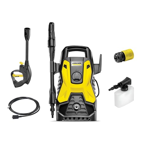 Kärcher Lavadora de Alta pressão Prática Black, 1500 PSI/Libras, 1400W, 300L/h com Aplicador de Detergente e Lança Regulável 220V