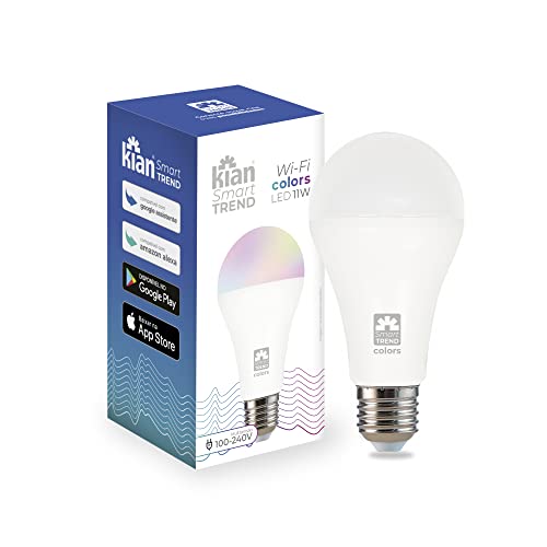 Kian - Lâmpada Inteligente Smart Color 11W RGB Wi-fi compatível com Alexa e Google Assistente - 1