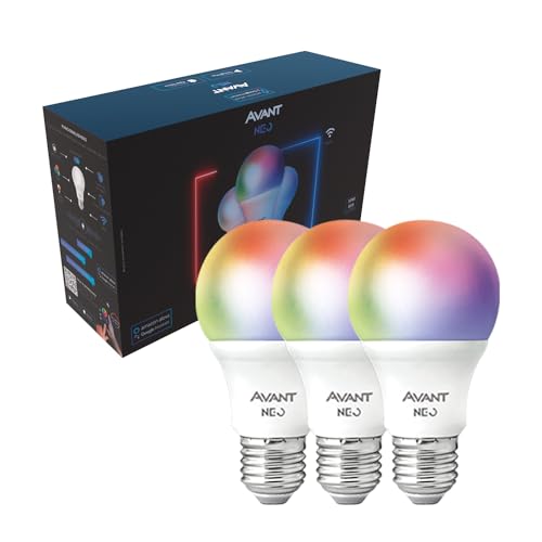 KIT 3 Lâmpadas Inteligentes LED Smart WI-FI compatível com Alexa, linha NEO, 10W, RGB, Luz branca e amarela (2700K-6500K), Bivolt, Avant, 290048175 - 1