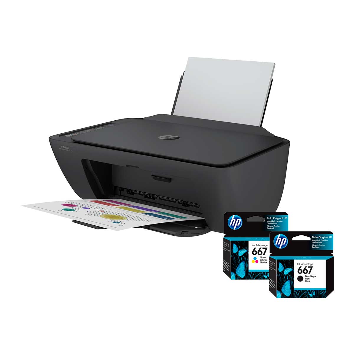 Multifuncional HP Advantage 2774 Jato de Tinta Colorido Wifi - 5