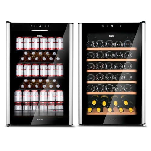 Kit Eos Beer & Wine: Cervejeira Eos Bierhaus 115 Litros Frost Free com Compressor Ece131 110v + Adega Climatizada 49 Garrafas Eac49e 110v - 1