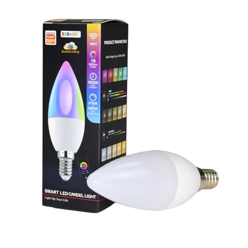Lâmpada E14 Smart Inteligente Led Goldensky Rbg 5w Rgb Wi-fi Alexa Tuya(110) - 1