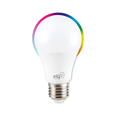 Lâmpada Inteligente de LED 10W Dimerizável, Compatível com WI-FI, Bluetooth, Comando de Voz, Soquete E26/E27, SHLL100, ELG, RGB - 1