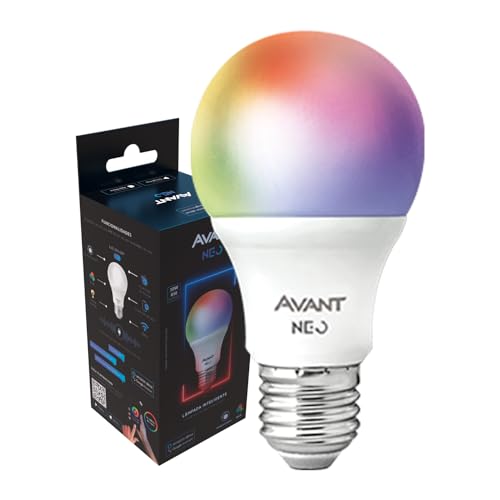 Lâmpada Inteligente LED Smart WI-FI compatível com Alexa, linha NEO, 10W, RGB, Luz branca e amarela (2700K-6500K), Bivolt, Avant Neo - 1