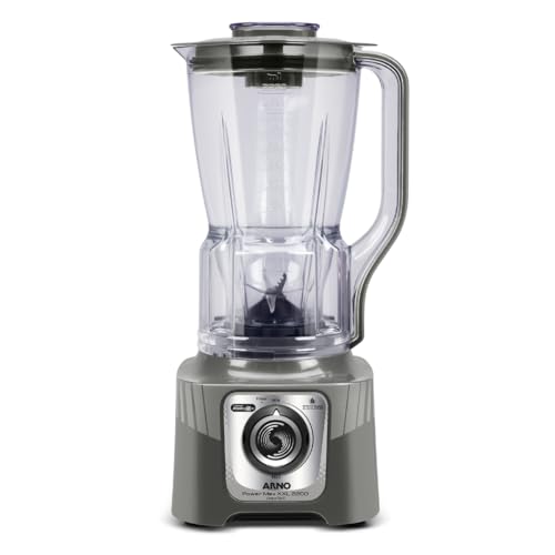 Liquidificador Arno Power Max 2200W XXL LN87, Cinza Esverdeado, com 6 Lâminas Powelix Pro, Copo de 2.25L, Tecnologia Autolock Anti Vazamento e Limpeza Fácil, 110V - 1
