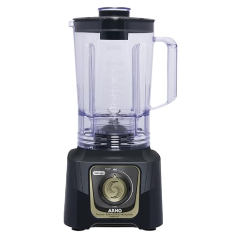 Liquidificador Arno Power Max Autolock 2200W LN82, Cinza Chumbo, com 6 Lâminas Powelix Pro, Tecnologia Anti Vazamento, Comfort Control e Limpeza Fácil, 110V - 1