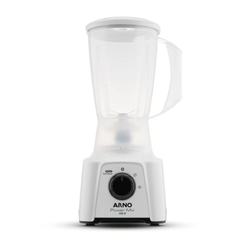 Liquidificador Arno Powermix 550W LQ12, Branco, com 4 Lâminas Zelkrom de Aço Inox, Alta Durabilidade e Desempenho Superior, 220V - 1