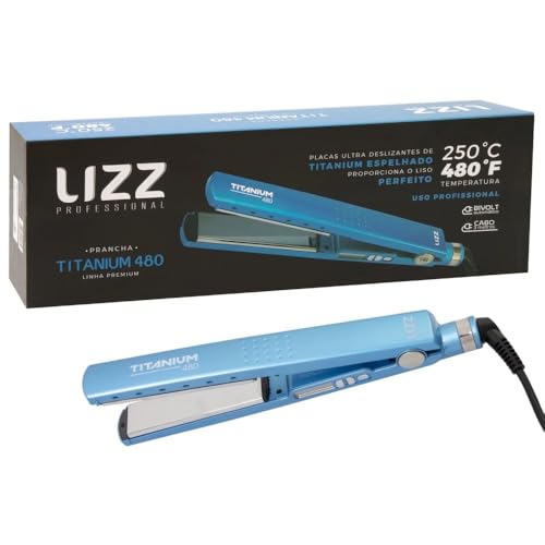Lizz Professional Prancha Titanium 480F / 250C - Bivolt - 1
