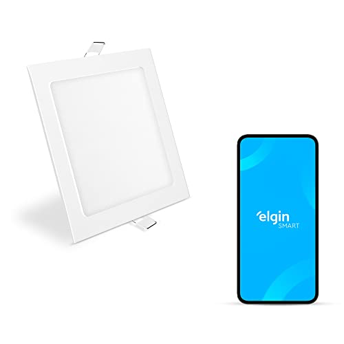 Luminária Inteligente 18W 3000-6500K Wifi Elgin Quadrada de Embutir compatível com Alexa e Google Home - 1