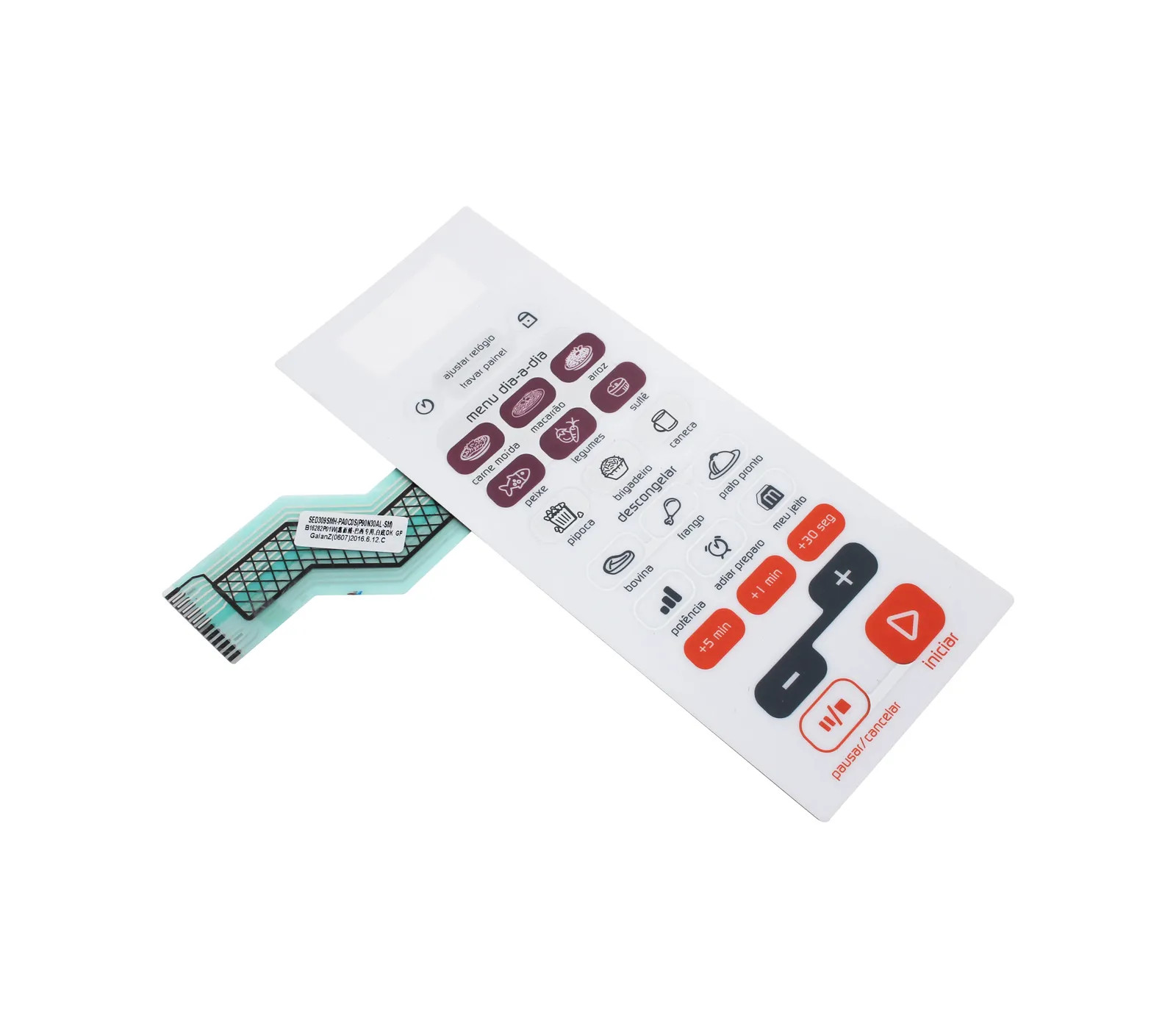 Teclado Membrana Para Microondas - W10325885 - 2
