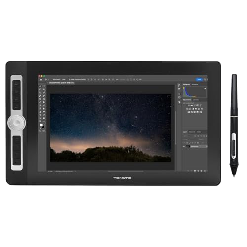 Mesa Digitalizadora 15,6" Polegadas Com Tela Pen Display Graphic Monitor Full Hd Caneta Touch 5080 LPI Multi-Function Luva 8192 Níveis de Pressão - 1
