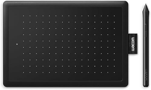 Mesa Digitalizadora Bluetooth WacoOne Pequena CTL472 Com Caneta Preto e Vermelho - 1