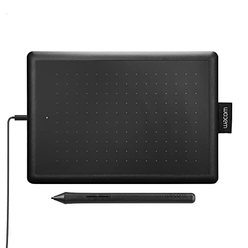 Mesa Digitalizadora One By Wacom CTL472, Pequena, Pen LP-190K, Preto e Vermelho - 1