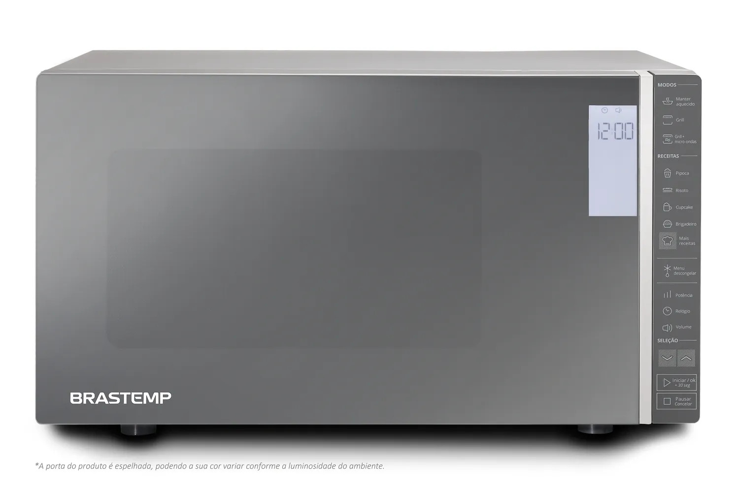 Micro-ondas Brastemp 32 Litros cor Inox Espelhado com Grill e Painel Integrado - BMG45AR 220V - 2