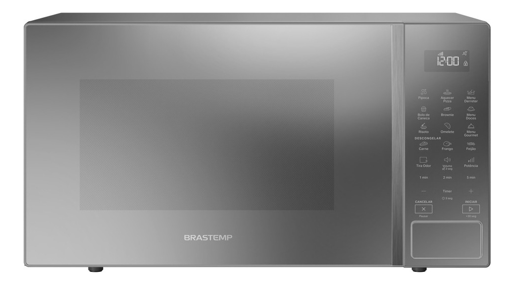 Micro-ondas Brastemp BMS46a 32 L Com Menu Gourmet Cinza 110V