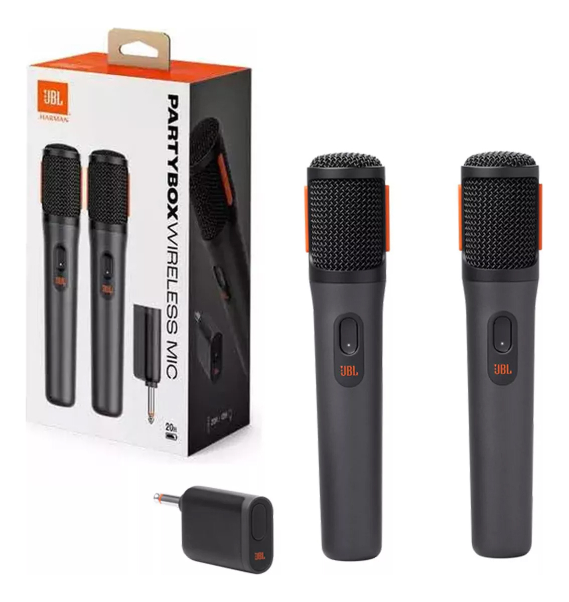 Microfone JBL Wireless 2 Microfones JBLWIRELESSMICBR2 - 1
