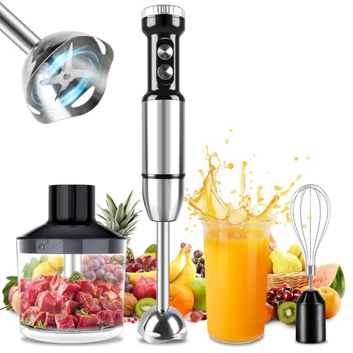 Mixer Inox (110V), Mixer 5 em 1 1000W, Mixêr Inox 110V, Mix 5 em 1, Mix Portatil, Mixér de Mão, Mixêr Misturador Multiuso 5 em 1, 2 Velocidades, 3 Acessórios, Capacidade 800ml - 1