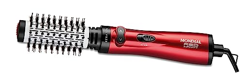 MONDIAL Escova Rotativa Infinity Keratin, Vermelho, 1000W, 220V - ER-11-KR - 1