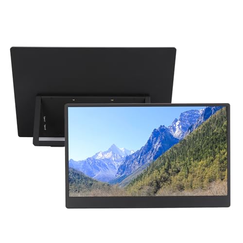 Monitor Portátil de 15,6 Polegadas, 144 Hz Type C HDMI 2,5 K IPS Touch Screen Monitor de Jogos Segundo Monitor Externo para Tela de Projeção de Laptop OS X - 1