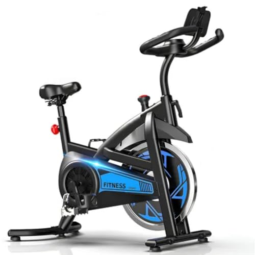 NOVEVE Bicicleta Ergométrica Bicicleta Spinning Profissional 15kg Azul-aço - 1