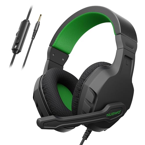 NUBWO U3 Fone de Ouvido Com fio e Microfone, Fone de Ouvido Gamer Hadset for PC, PS4, PS5, Xbox, Mac, Switch, Gaming Headphones with Mic Clear Call, Lightweight & in-Line Control - 1