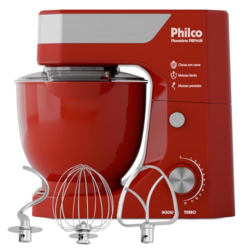 Batedeira Planetária Philco 5L 12 Velocidades 900W PBP90B 127V - 1