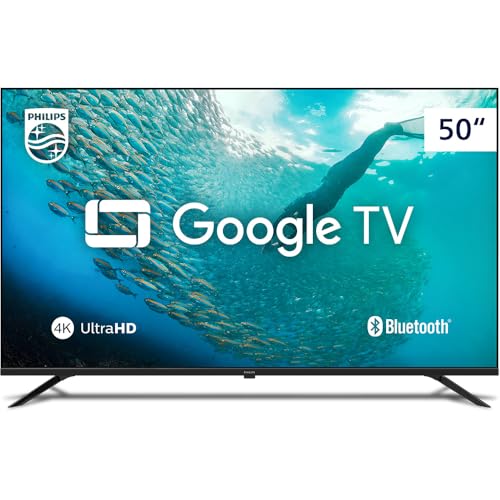 PHILIPS, Smart TV, 50'' 4K UHD, 50PUG7019/78, Google TV, Comando de Voz, HDR
