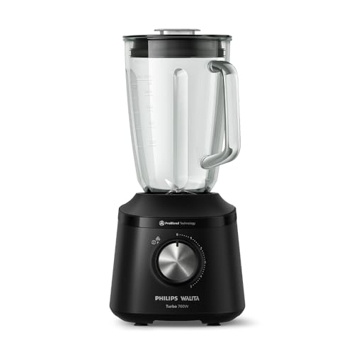 Philips Walita, Liquidificador Série 3000 Turbo, 220V, Preto, Jarra de Vidro 700W - HR2272/90 - 1