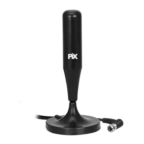 PIX Antena Multi Interna Hdtv 5M Base com Ima Plug 90 Graus Cabo 5M, Pix, 008-9500 - 1