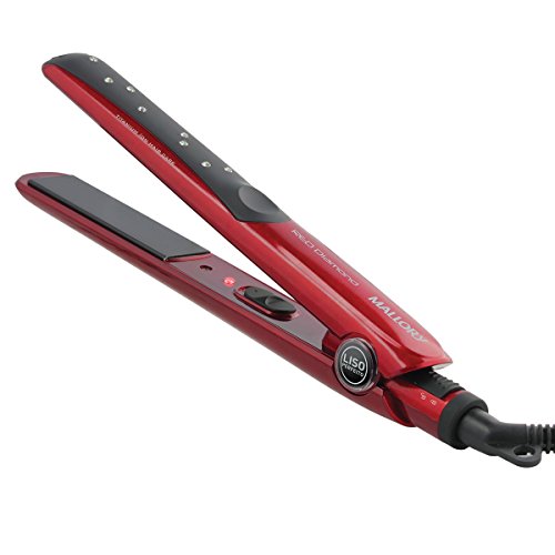 Prancha de Cabelo Mallory Red Diamond, Com Placas flutuantes, Máxima Temperatura de 210°c – Bivolt - 1