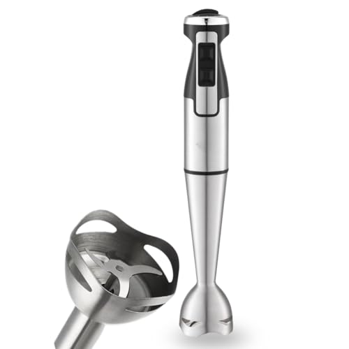 Processador Mixer de Mão 1000W Vertical Turbo Whey Bebidas Sopas (Prata 220V) - 1