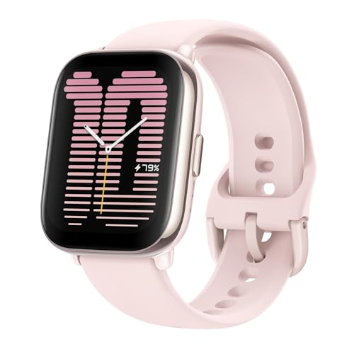 Relógio inteligente Amazfit Active 42 mm A2211, GPS, Amazon Alexa integrado, Bluetooth, bateria de 14 dias, mais de 120 modos esportivos, Android e iPhone (Pink)