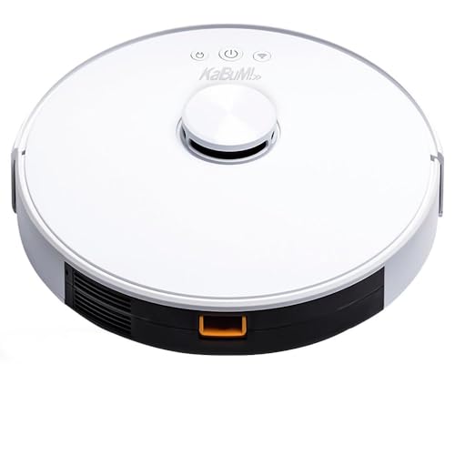 Robô Aspirador de Pó KaBuM! Smart 700, Branco, Aspira e Passa Pano, Mapeamento IR 360º, Controle via Aplicativo, Google Assistant e Alexa XR500 Bivolt