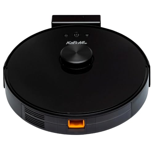 Robô Aspirador de Pó KaBuM! Smart 700, Preto, Aspira e Passa Pano, Mapeamento IR 360º, Controle via Aplicativo, Compatível com Google Assistant e Alexa XR500 Bivolt