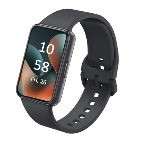 SAMSUNG Galaxy FIT 3 [2024] Tela AMOLED de 1,6 polegadas | Vida útil da bateria de 14 dias | Mais de 100 mostradores de relógio | Mais de 100 modos de exercício | Modelo internacional - (preto)