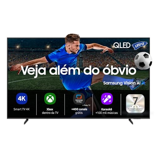 Samsung Vision AI TV 43" QLED Ultra 4K QEF1 2025, Pontos Quânticos, Processador com AI, Art Store, Alexa - 1