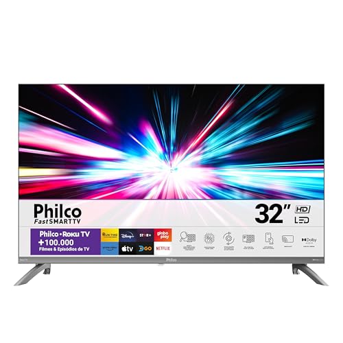 Smart TV 32" Philco LED Roku Tv HD Dolby Audio P32CRA - 1