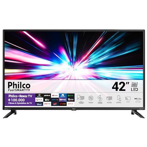 Smart TV 42” Philco PTV42G6FR2CPF Roku TV LED Dolby Áudio - 1