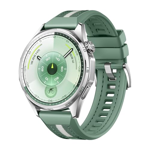 Smartwatch, HUAWEI WATCH GT 6 46mm, Potenciômetro de Ciclismo no Pulso, Bateria com Autonomia de Até 21 Dias, Bem-Estar Emocional Multidimensional, Compatível com iOS e Android, GPS Integrado, Verde