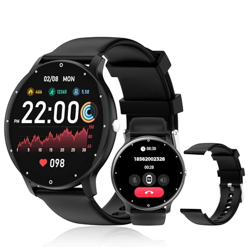 Smartwatch PEJE 1.39 Polegadas - Tela Touch Sensível,À Prova d'Água IP68,123 Modos Esportivos,Faz/Recebe Chamadas,Notificações,Assistente por Voz IA,Unissex - Compatível com Android e iOS (Preto)