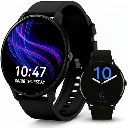 Smartwatch Redondo - Relógio Smartwatch Tela Touch HD 1.38",À Prova d'Água IP68,Faz Chamadas Bluetooth, Modos Esportivos,Bateria de 5-7 Dias,Compatível com iOS/Android