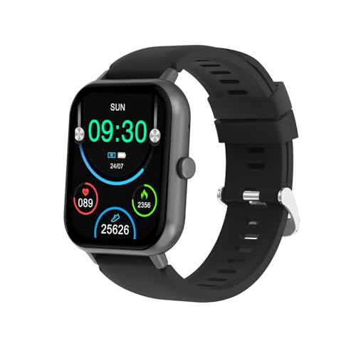 SmartWatch, relogio smartwatch feminino com 1.83" Ecrã tátil, à prova d'água IP68, Recebimento de Notificações, relogio smartwatch masculino com 100+ Modos Esportivos Faz e Recebe Ligações (preto)